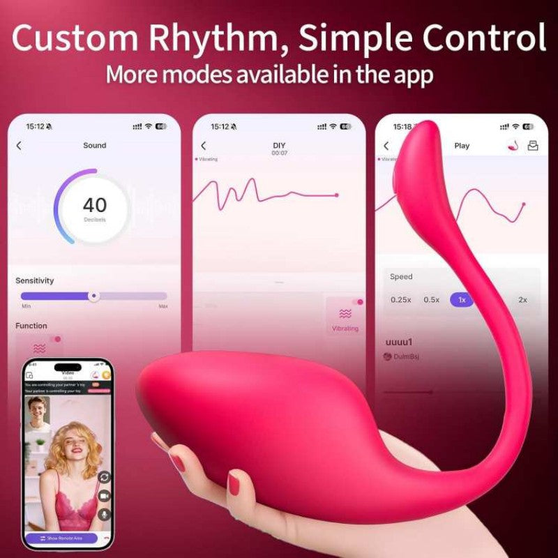 App-controlled vibrating egg