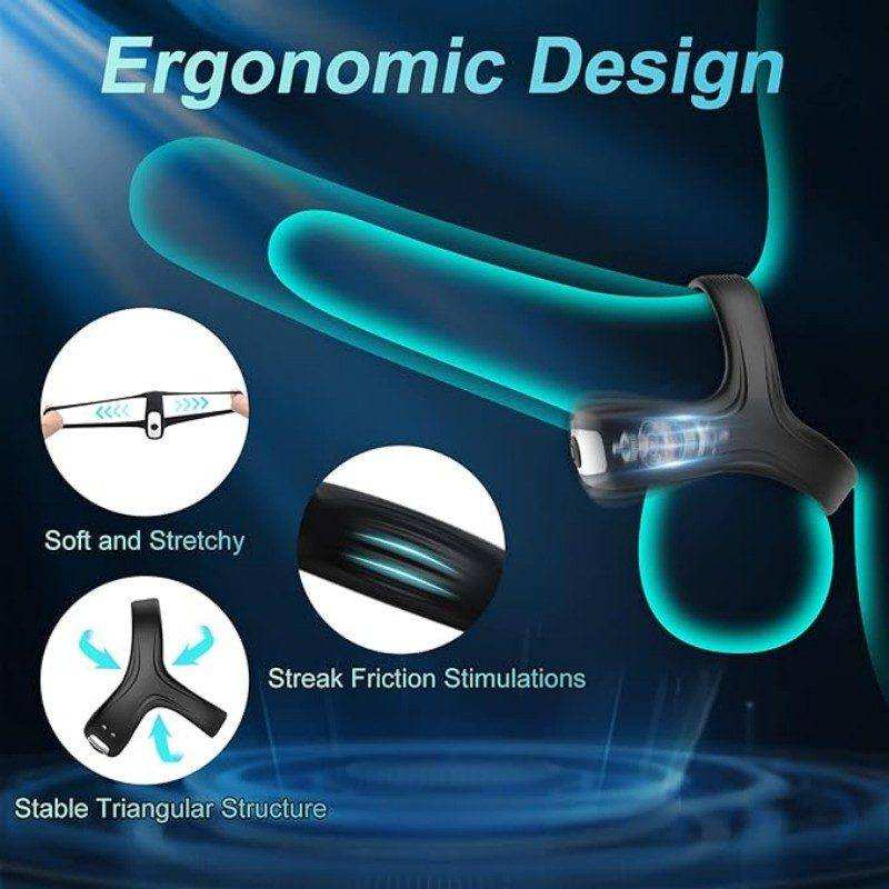 Electric vibrating cock ring
