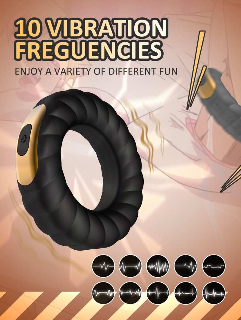 Electric vibrating cock ring