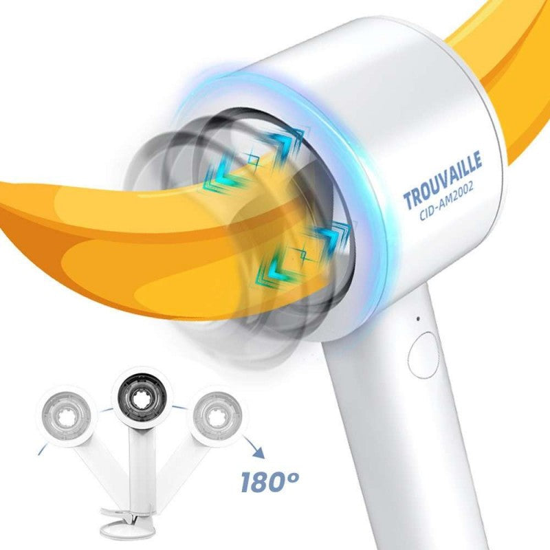 Blow-dryer style suction masturbator (with stand)