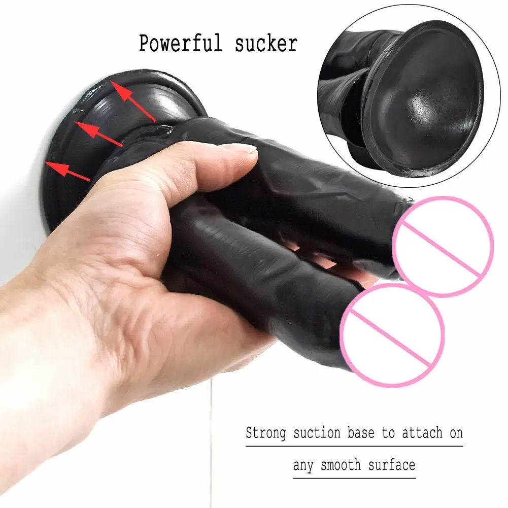 Dual-Stimulation Double Dildo with Powerful Suction Cup Base