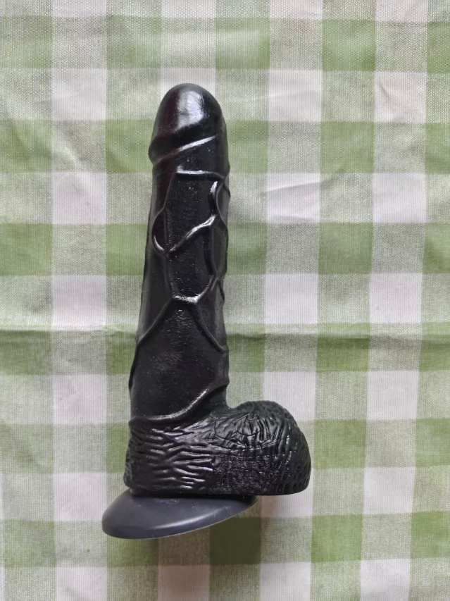 Black manual dildo