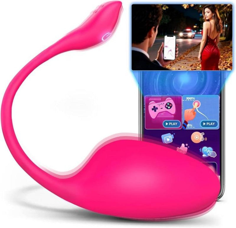 App-controlled vibrating egg