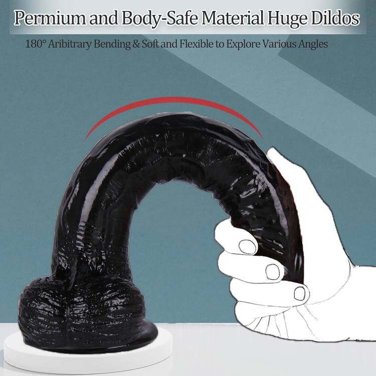 Black manual dildo