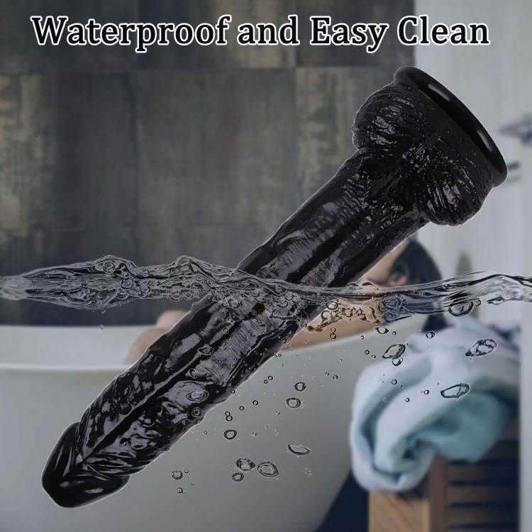 Black manual dildo