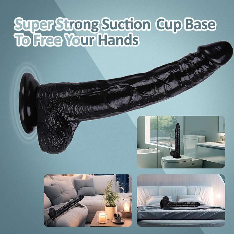 Black manual dildo