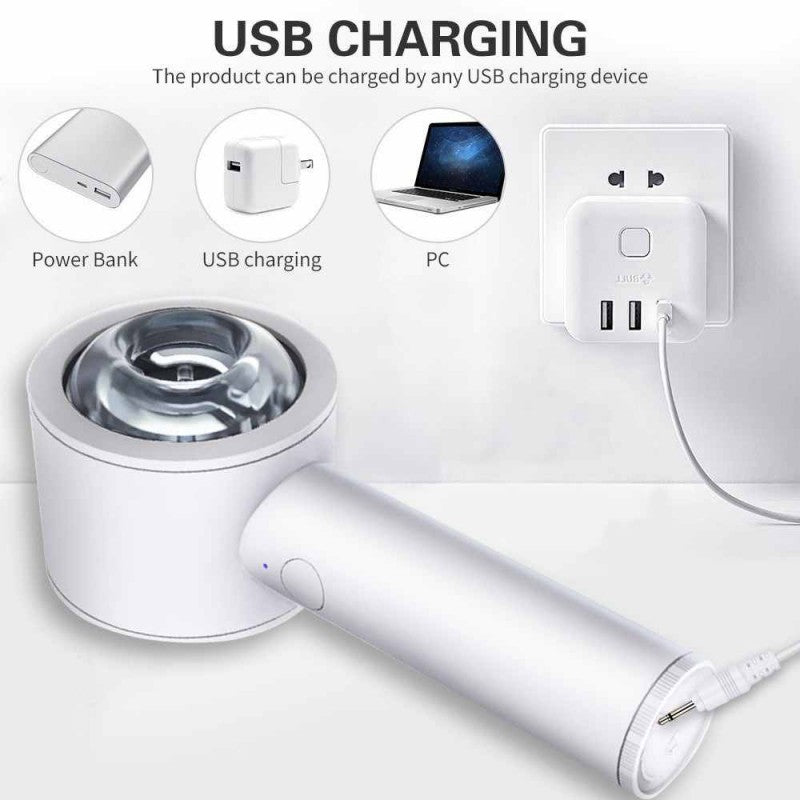 Blow-dryer style suction masturbator (with stand)