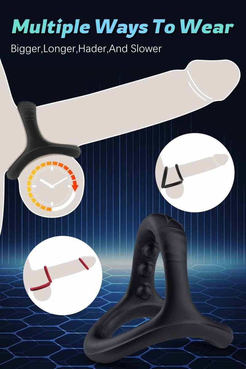 Triangular locking ring for ejaculation control
