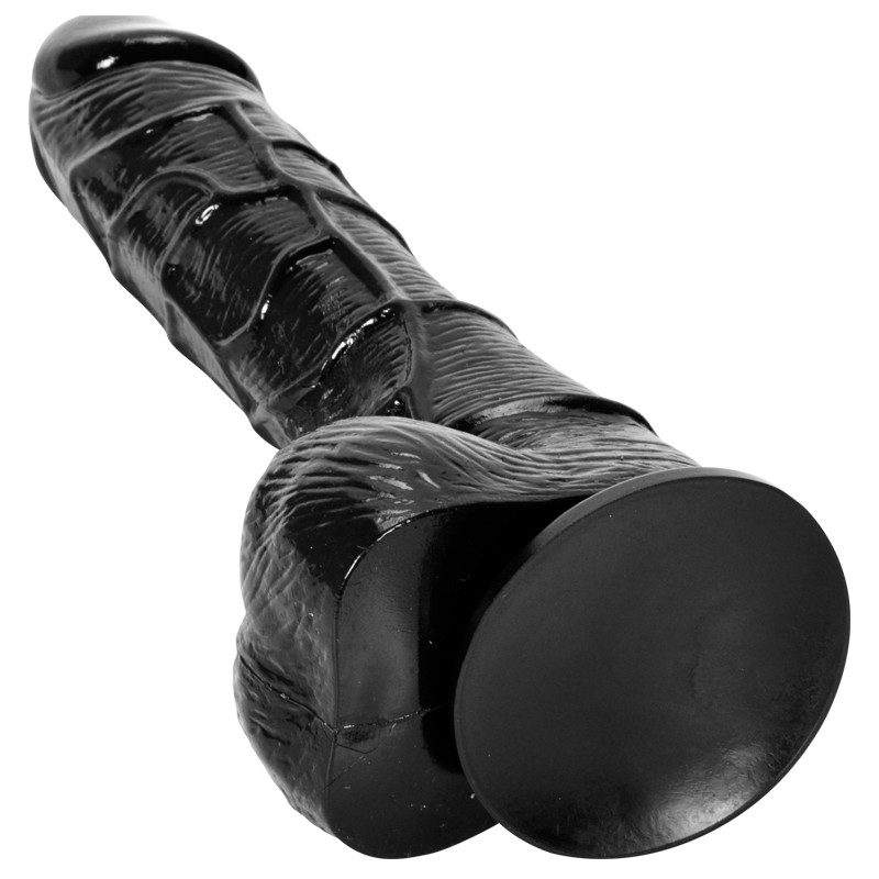 Black manual dildo
