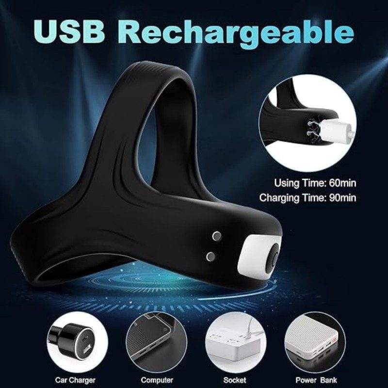 Electric vibrating cock ring