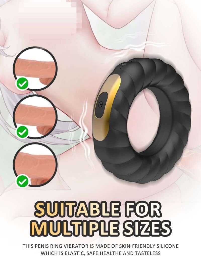 Electric vibrating cock ring
