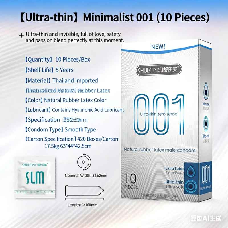 Box of 10 Hyaluronic Acid Condoms